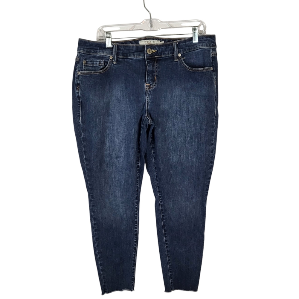 Torrid denim jegging skinny leg jeans mid-rise women's sz 14 wester